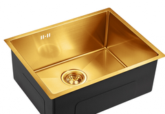 Мойка кухонная Emar EMB-123 PVD Nano Golden, толщина металла 1.2 мм, золотистая Мойка кухонная Emar EMB-123 PVD Nano Golden, толщина металла 1.2 мм, золотистая