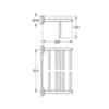 GROHE BauCosmopolitan 40462001 Полотенцедержатель с полкой