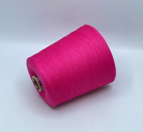 Бобинная пряжа,Cotton combed, 1693м. 100%Хлопок, Розовый(808), 39189