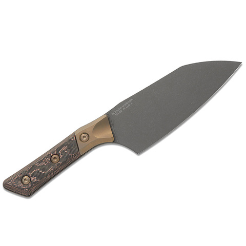 Кухонный нож Microtech Santoku, сталь M390MK, 3200B-1DLCLWCFS