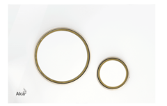 Alcaplast M775 Кнопка управления для скрытых систем инсталляции, арт.M775, белый/золото фото