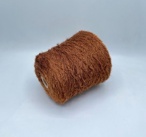 Бобинная пряжа (пр.Италия), art-Feather 150м/100гр.90%Кид Мохер, 10%Полиамид, цвет-Коричневый арт.31399
