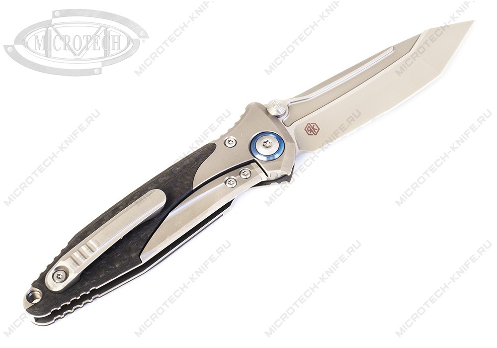 Нож Microtech Socom Bravo 261-8CFTI Partially Serrated Tanto Blue Collar