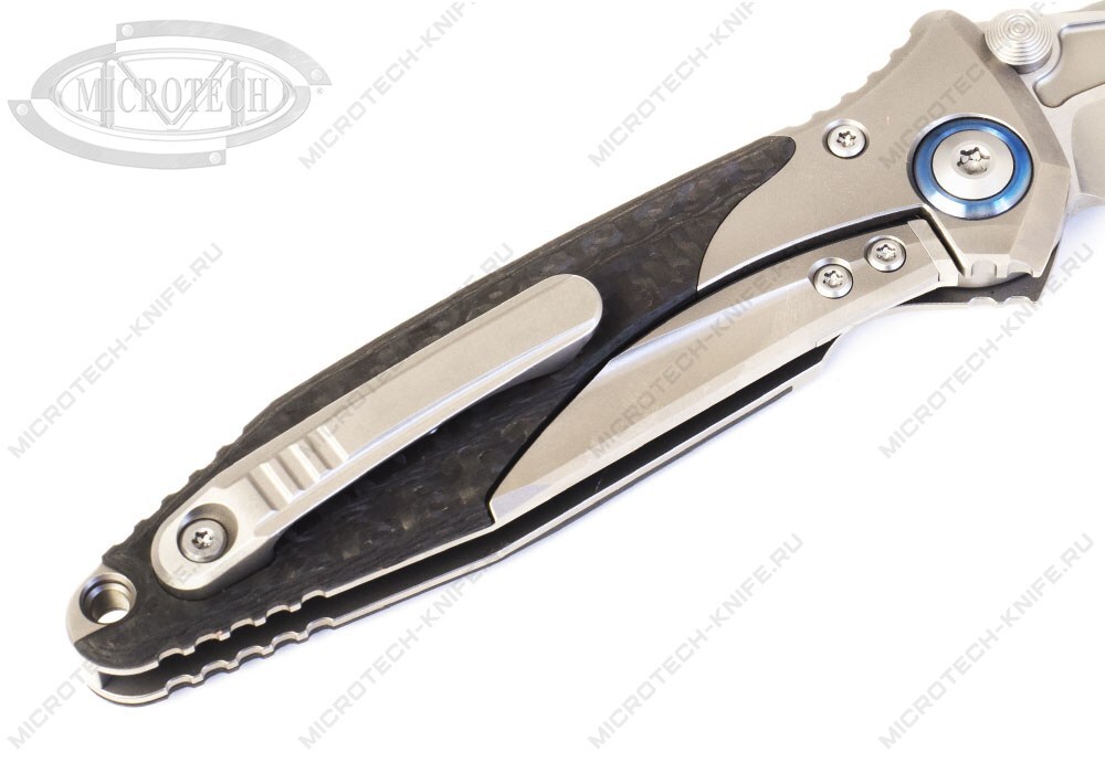 Нож Microtech Socom Bravo 261-8CFTI Partially Serrated Tanto Blue Collar