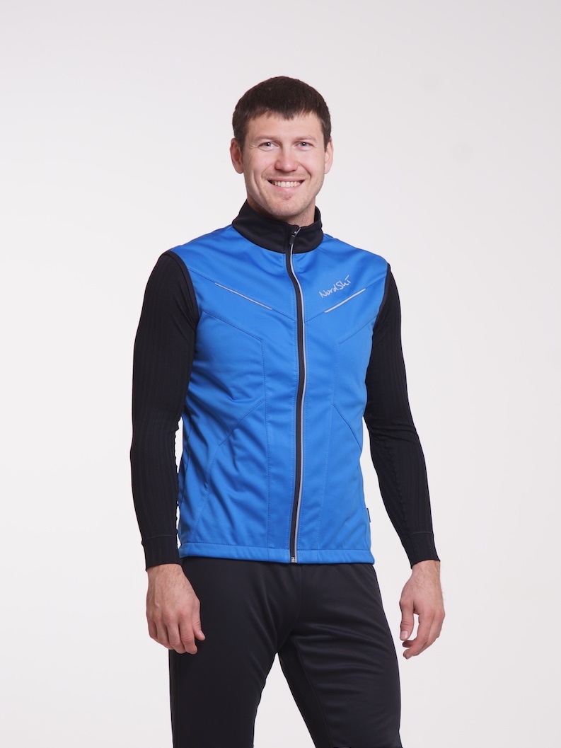 Nordski Premium детский лыжный жилет синий-черный