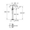GROHE Grandera 23318IG0 Смеситель для ванны напольный