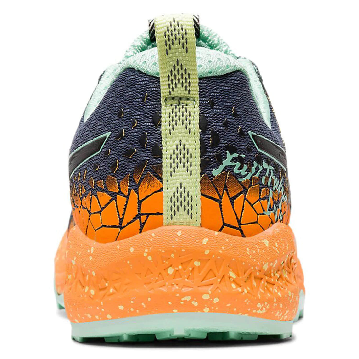 Asics Fujitrabuco Lyte кроссовки внедорожники женские черные-оранжевые - 3