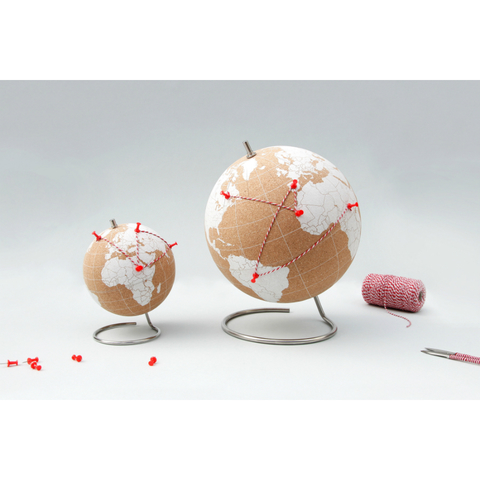 Глобус Cork Globe, белый, Ø25 см