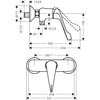 Hansgrohe Novus 71926000 Смеситель для душа, ВМ