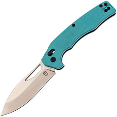 Фото Складной нож Obertech ns-01 Drop point satin, сталь VG-10, рукоять G10, тиффани