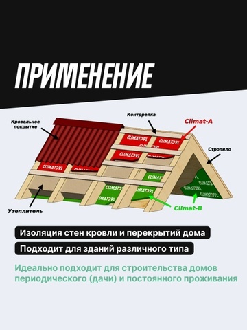 Пароизоляция CLIMAT-B высокой прочности