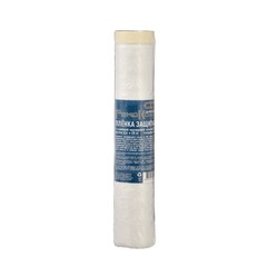 Пленка защитная с клейкой малярной лентой, прозрачная, HDPE, рулон 2,4х25м, толщина 8мкм (РемоКолор) 09-0-024