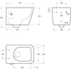 BelBagno BB7106CH-TOR-BS/SC Унитаз подвесной безободковый со смывом "Торнадо", с функцией биде и смесителем, с сиденьем дюропласт soft close