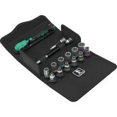 Набор с трещоткой Zyklop Comfort 1/4" 15 предметов WERA 05004022001