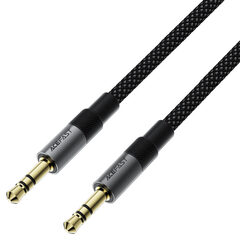 Кабель ACEFAST J10 3.5mm AUX Cable, 1м, черный