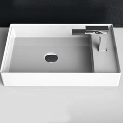ArtCeram Scalino SCL003 05 00 BI MATT Раковина накладная, 38x60, цвет: белый фото