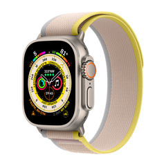 Умные часы Apple Watch Ultra GPS + Cellular, 49mm, Trail Loop M/L, Yellow/Beige (Желтый / Бежевый)