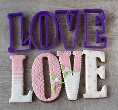 Формы набор «LOVE» (Любовь) 4 шт (11см)