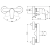 Ideal Standard Ceraflex B1720AA Смеситель для душа