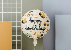 Шар "С Днем Рождения" [Happy Birthday] "Стройка" (45 см)