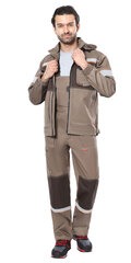 Костюм " -РОДОС" летний: куртка, п/к (св.-коричневый с т.-коричневым) р. 48-50/170-176 (ЧЗ) Сириус 144446-к/48-50(170-176)