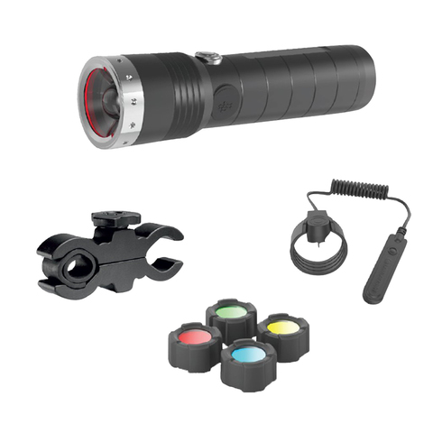 Фонарь ручной Led Lenser MT10 Kit, чёрный, светодиодный, CR18650x1 (500925)