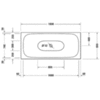 Duravit XViu 700443000B20000 Ванна отдельностоящая 1800х800мм, акриловая бесшовная панель, слив-перелив,, цвет: матовый черный