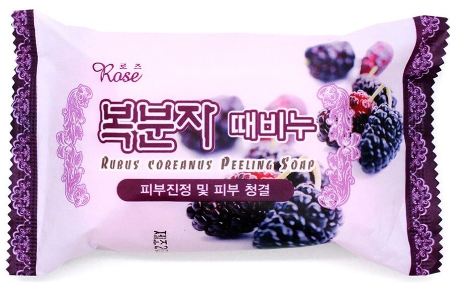 Мыло-пилинг с ароматом ежевики Rose Blackberry Peeling Soap
