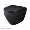 Am.Pm C701700MBSC Spirit V2.0 подвесной унитаз FlashClean с сиденьем микролифт. черн мат