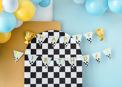 Гирлянда "С Днем Рождения" [Happy Birthday] "Гонки" 2,5 м