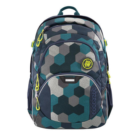 Рюкзак Coocazoo JobJobber2 Blue Geometric Melange синий/бирюзовый, 30 литров