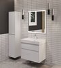 Aquanet 348193 Тумба с раковиной Nova Lite 2.0 75 2 ящ. цв. белый глянец (348193)