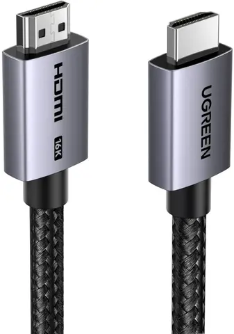 Кабель UGREEN HD186 (65900) HDMI2.2 16K HDMI to HDMI High-Def Braided 2м, черный