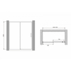 Abber Komfort AG93150 Душевая дверь, цвет: хром