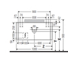 Duravit Happy D.2 Plus HP031E08080 Столешница для мебели 1000x550x16мм, с 1м отв под раковину для # HP4931, HP4941, HP4951, HP4961, HP4971, цвет: graphite superma