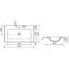 Ceramica Nova Grace CN7012MB Раковина накладная с отверстием под смеситель, 81x45.7, цвет: черный матовый