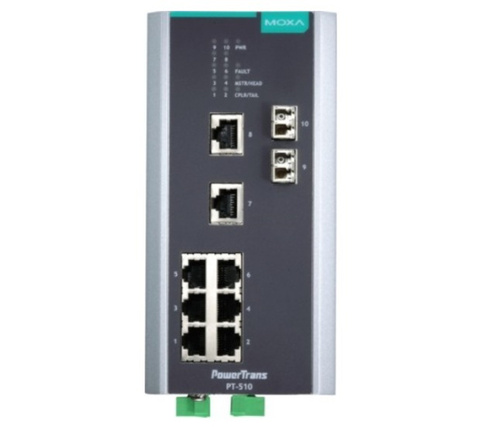 Коммутатор управляемый MOXA PT-510-SS-LC-HV
