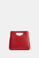 ZARA КОЖАНАЯ СУМКА, КРАСНЫЙ