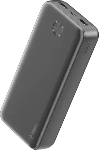Внешний аккумулятор TTEC ReCharger 20000mAh 2*USB-A&USB-C 10,5W Powerbank, черный