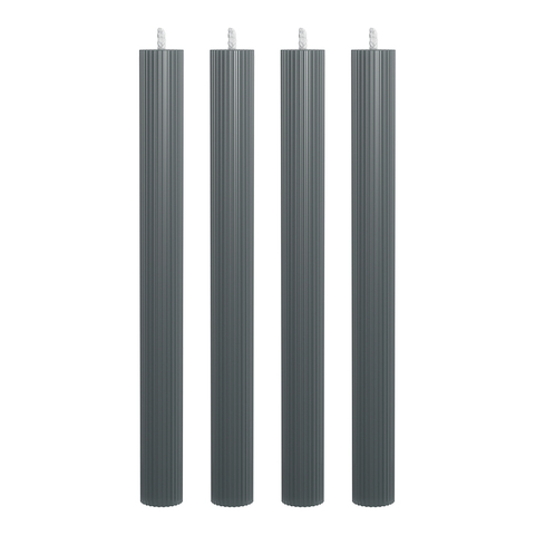 Набор из 4 декоративных свечей 2,3х26см SCANDYLAB Empire Grey SL-EXL03