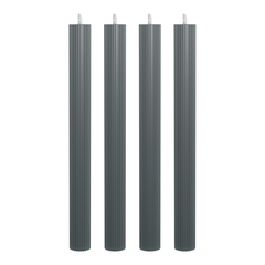 Набор из 4 декоративных свечей 2,3х26см SCANDYLAB Empire Grey SL-EXL03
