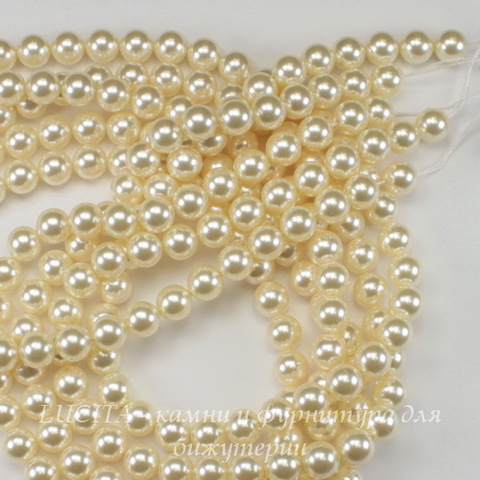 5810 Хрустальный жемчуг Сваровски Crystal Cream круглый 3 мм, 10 шт