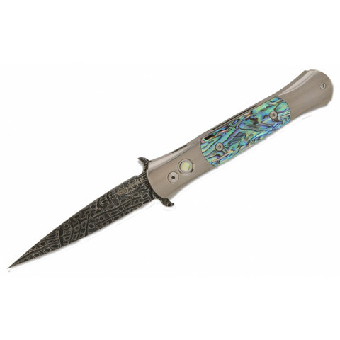 Автоматический нож Pro-Tech 1760-Abalone The DON, Дамаск