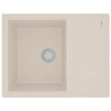 Lemark Imandra 9910024 Кухонная мойка 640 врезная прямоугольная с крылом из кварцгранита цвет: Шампань