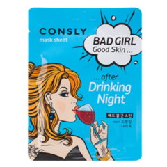 Маска тканевая после вечеринки Consly - Bad girl good skin, 23мл