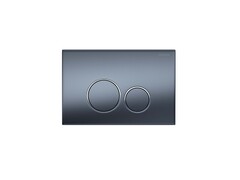 Aquatek KDI-0000035 KDI-0000035 (005C-1) Панель смыва Оружейная сталь матовая ободок хром (клавиши круглые) фото