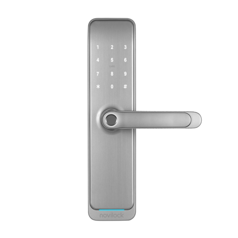 Врезной электронный дверной замок Smart Fast SILVER Novilock v.4212
