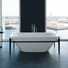 Duravit XViu 700444000B20000 Ванна отдельностоящая 1600х800мм, акриловая бесшовная панель, слив-перелив,, цвет: матовый черный