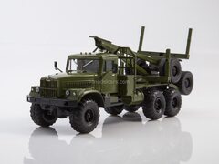 KRAZ-255L1 timber carrying trailer khaki  1:43 Legendary trucks USSR #54