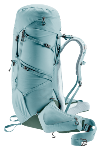 Картинка рюкзак туристический Deuter Aircontact Core 65+10 SL Shale-Ivy - 11